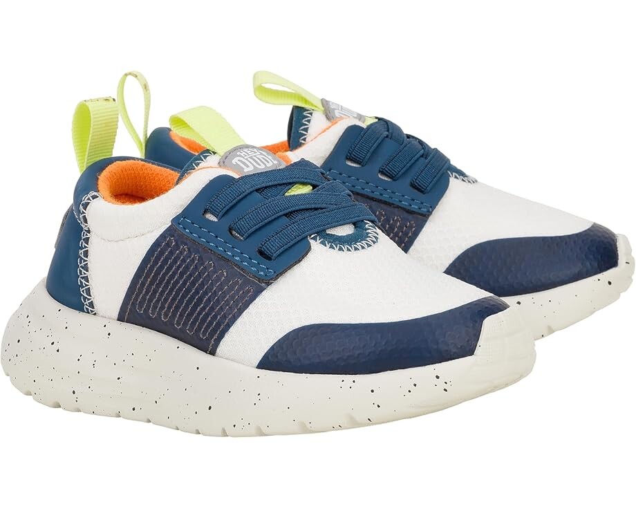 

Кроссовки Hey Dude Kids Sirocco Play Colorblock, цвет White/Navy