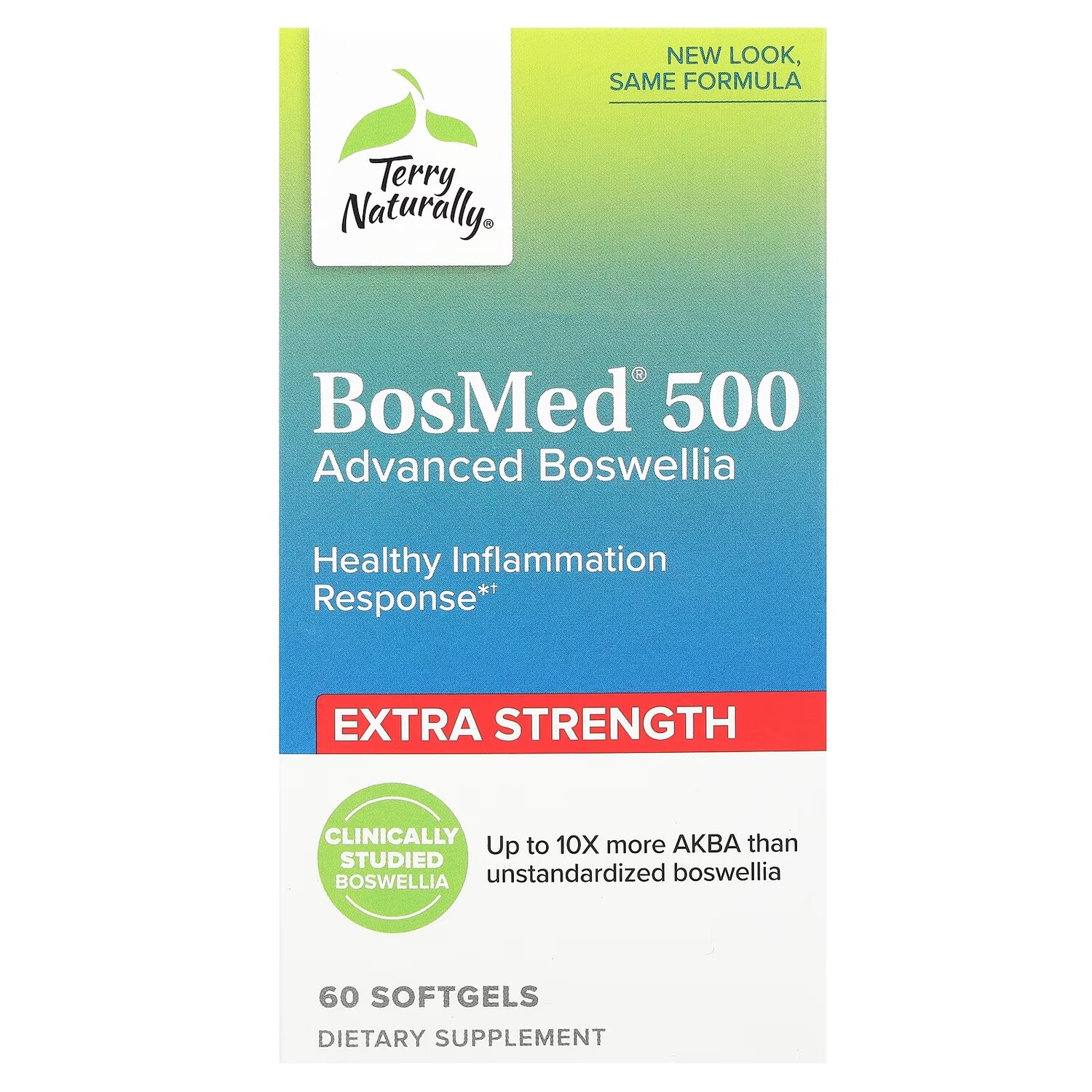 

Terry Naturally BosMed 500 Advanced Boswellia Extra Strength 60 мягких таблеток