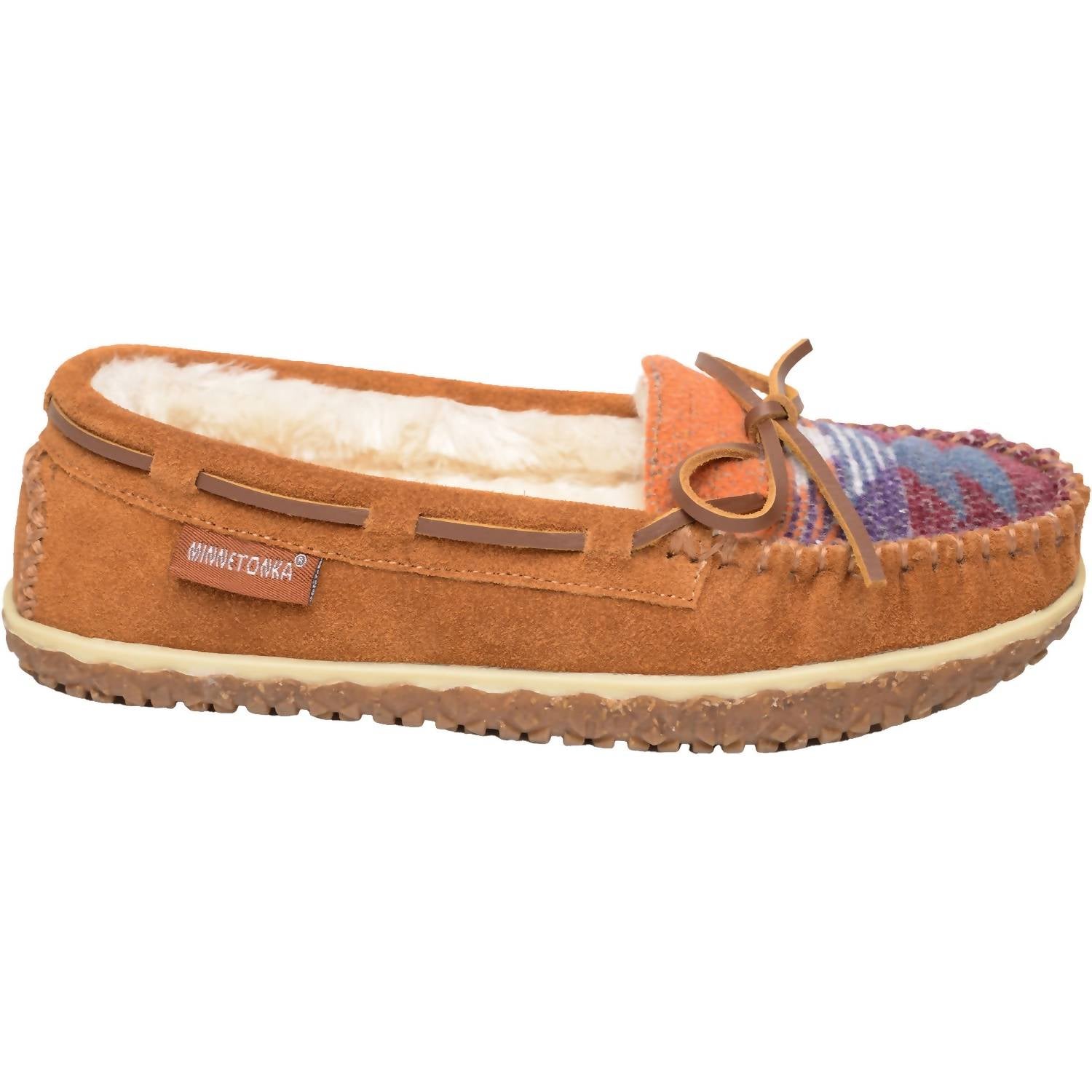 Женские мюли Tilia из замши в коричневом мультиколоре Minnetonka