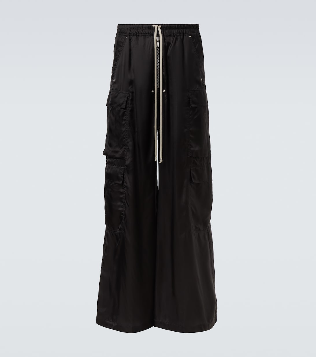 

Каргобрюки Cargobelas в стиле твил Rick Owens, черный