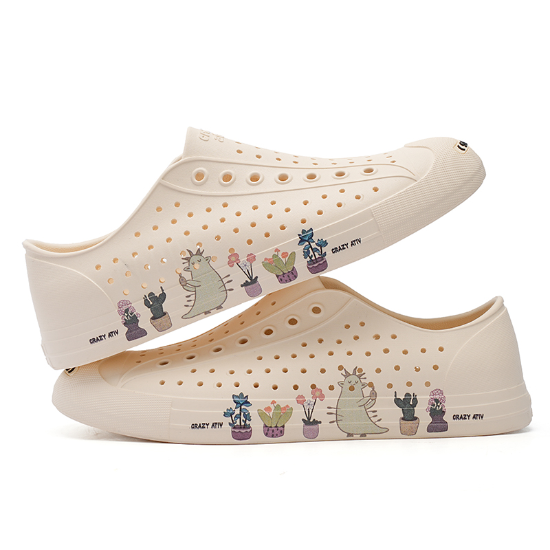 CRAZY ATIV Открытые сандалии-клоги Unisex Gardener с улыбкой, абрикосовые, цвет Gardener, Apricot, Open-Ended Smile — фото 4