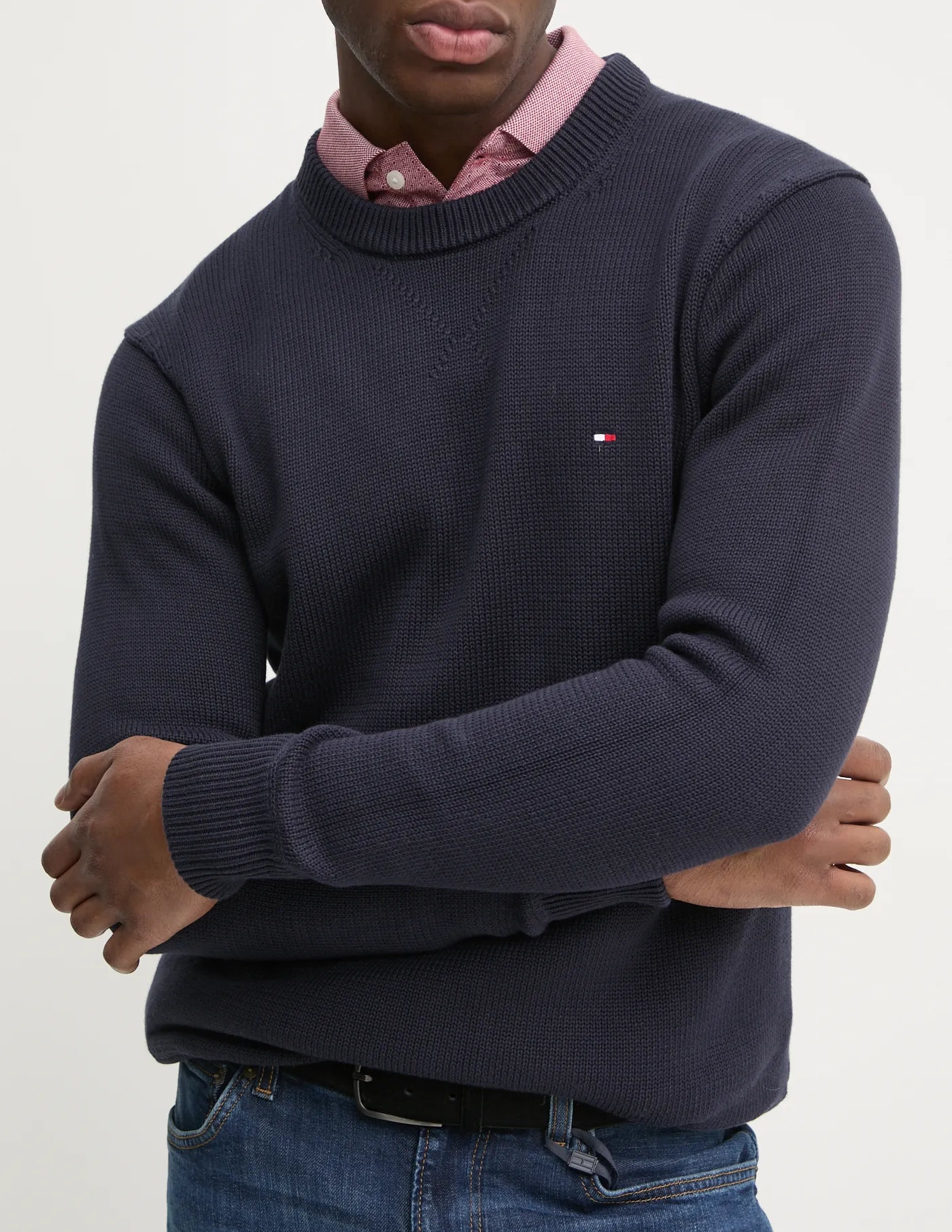 

Хлопковый свитер Tommy Hilfiger, темно-синий