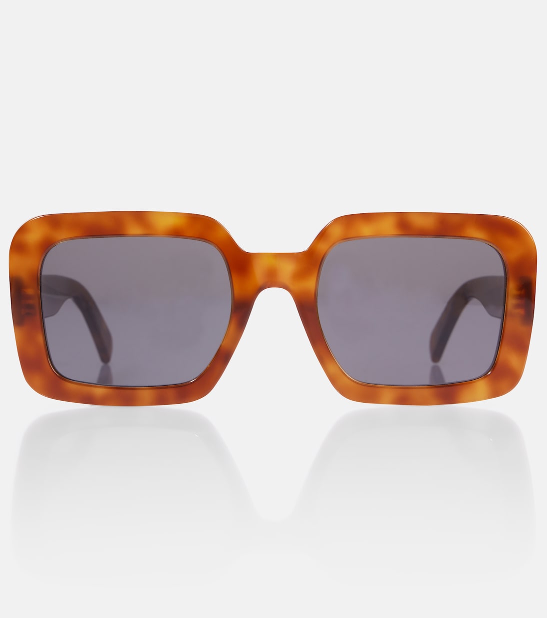 

Триумф 13 квадратные солнцезащитные очки Celine Eyewear, Blonde Havana/Smoke