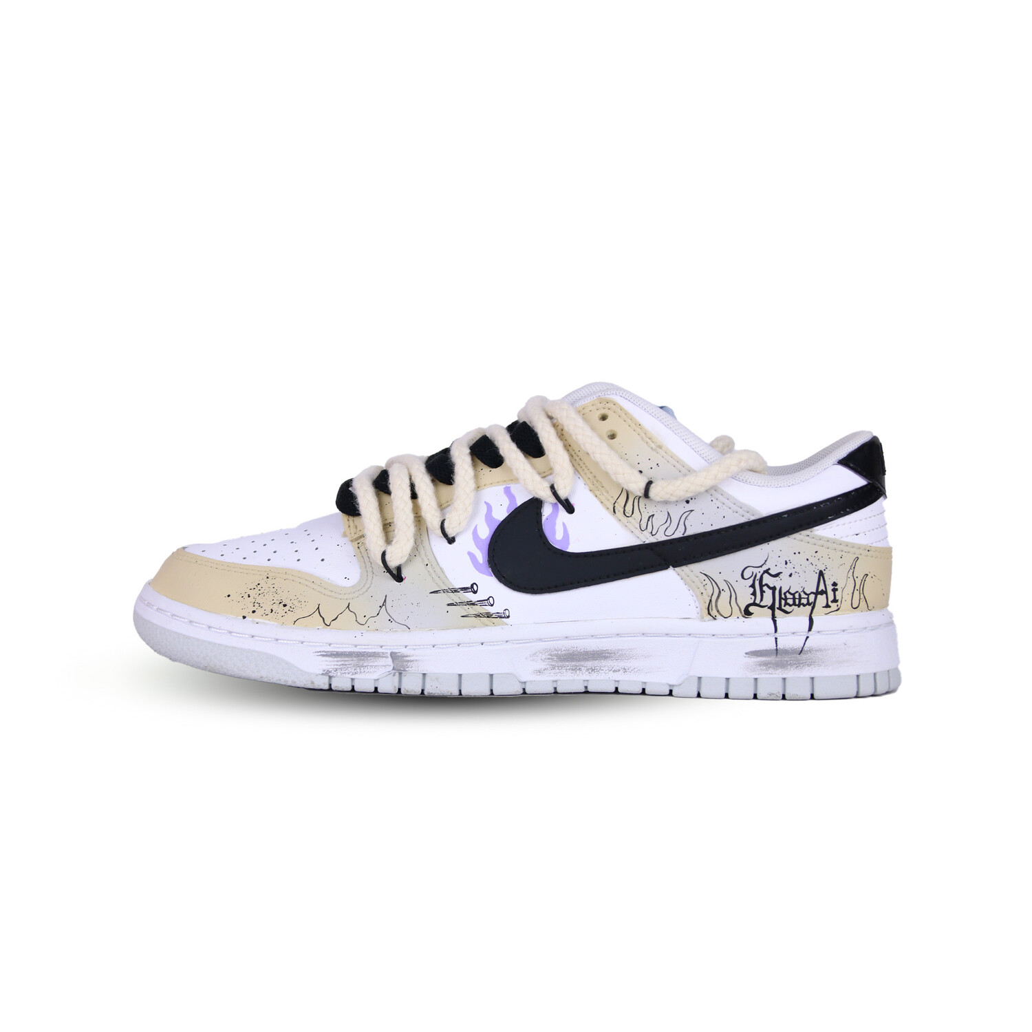 

Кроссовки Nike Dunk Skateboarding Shoes Men Low-top Gray, цвет Wheat
