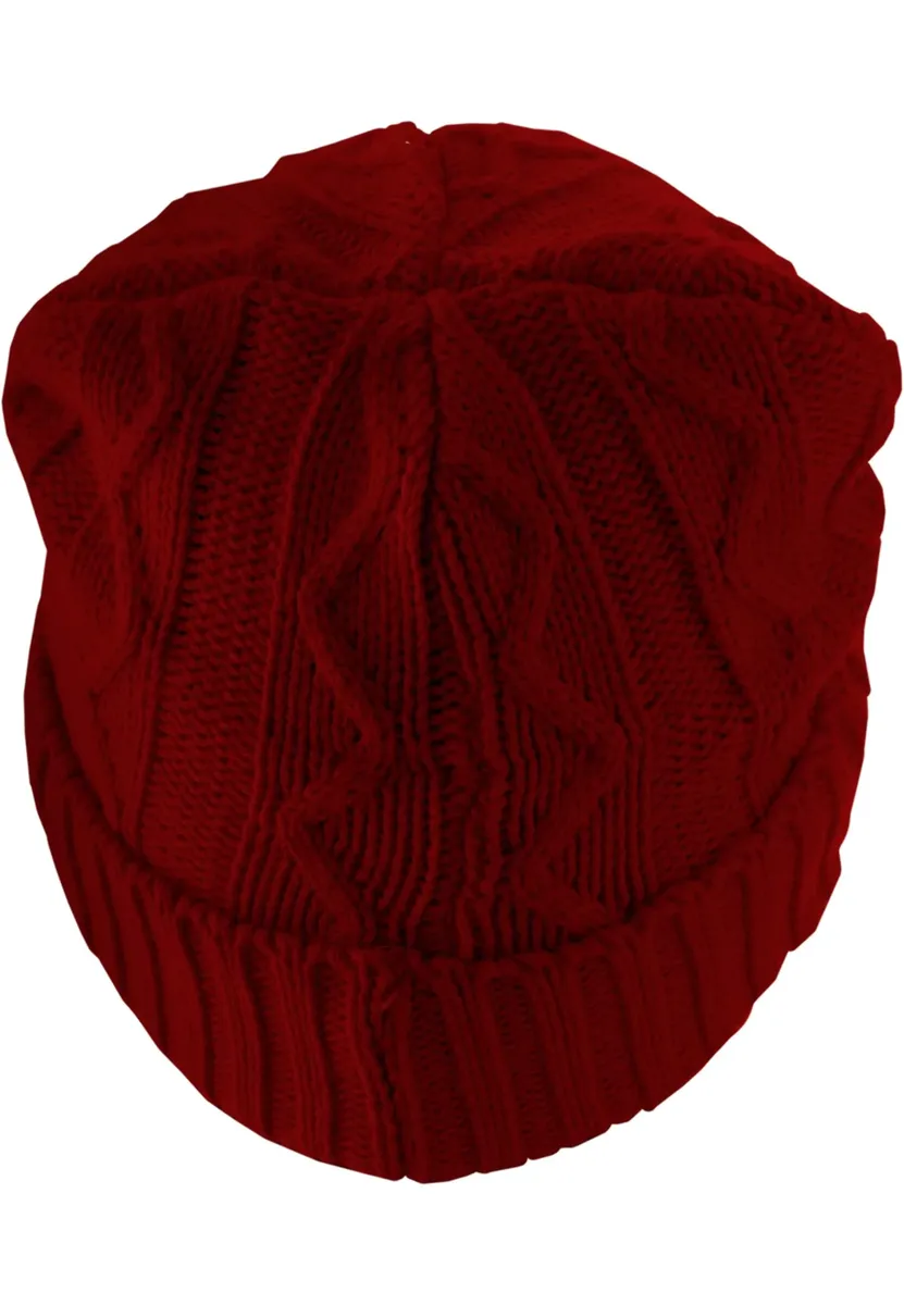 

Шапка MSTRDS "MSTRDS Unisex Beanie Cable Flap" (1 шт.), бордовый