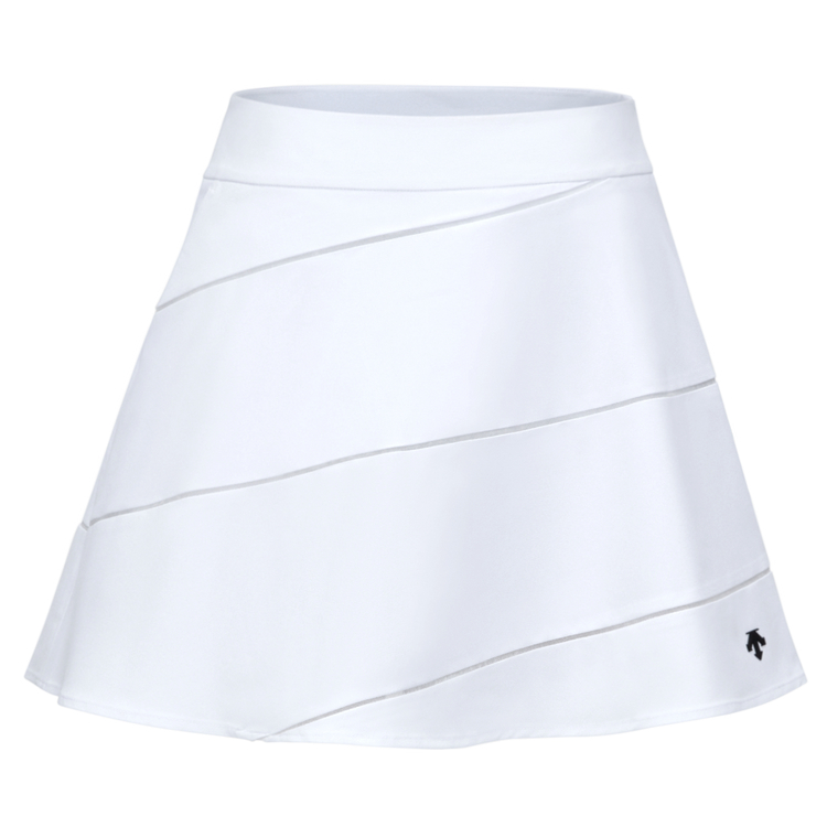 

Гольф-поле повседневная короткая юбка женская DESCENTE, белый