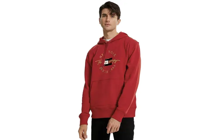 

Толстовка мужская красная Tommy Hilfiger, красный