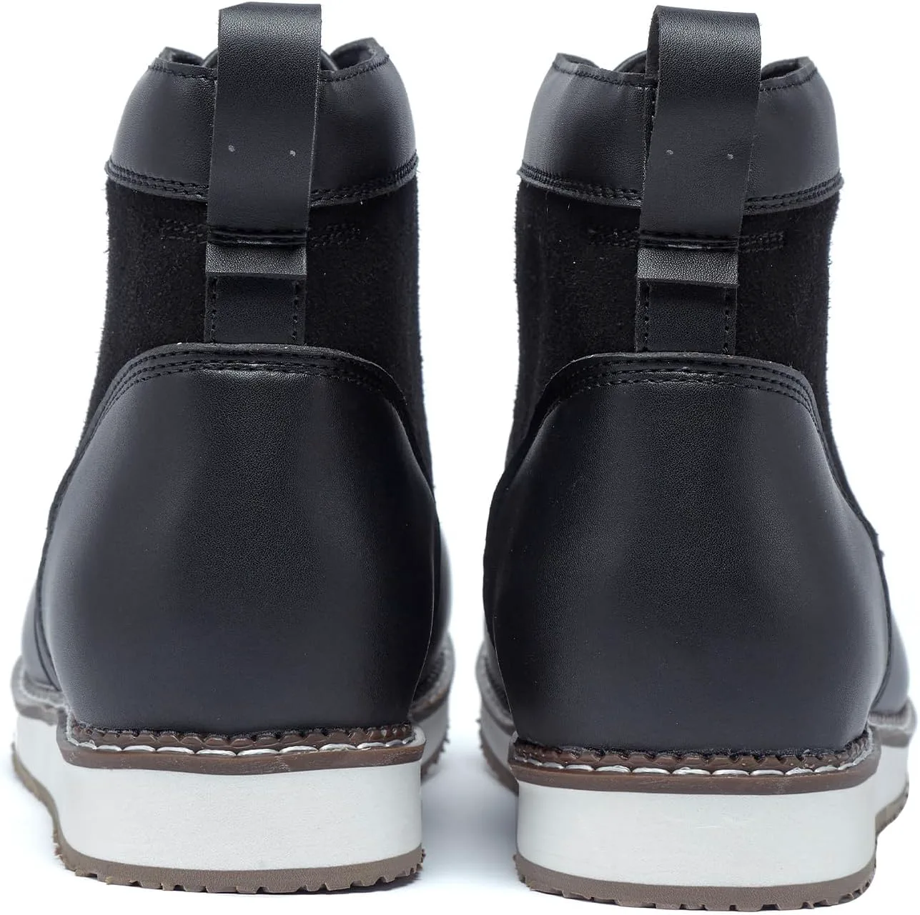 

Cnuei Ботинки для мужчин Повседневные стильные ботинки Водонепроницаемые мужские мотоботы Круглый носок модные шнурованные повседневные ботинки Ежедневные рабочие ботинки/черный/красный/коричневый - обувь большого размера для мужчин