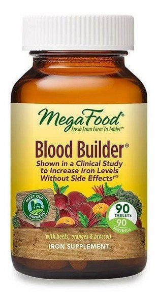 

Добавка Mega Food Blood Builder, помогающая поддерживать правильный уровень железа в крови, Добавка , 90 таблеток