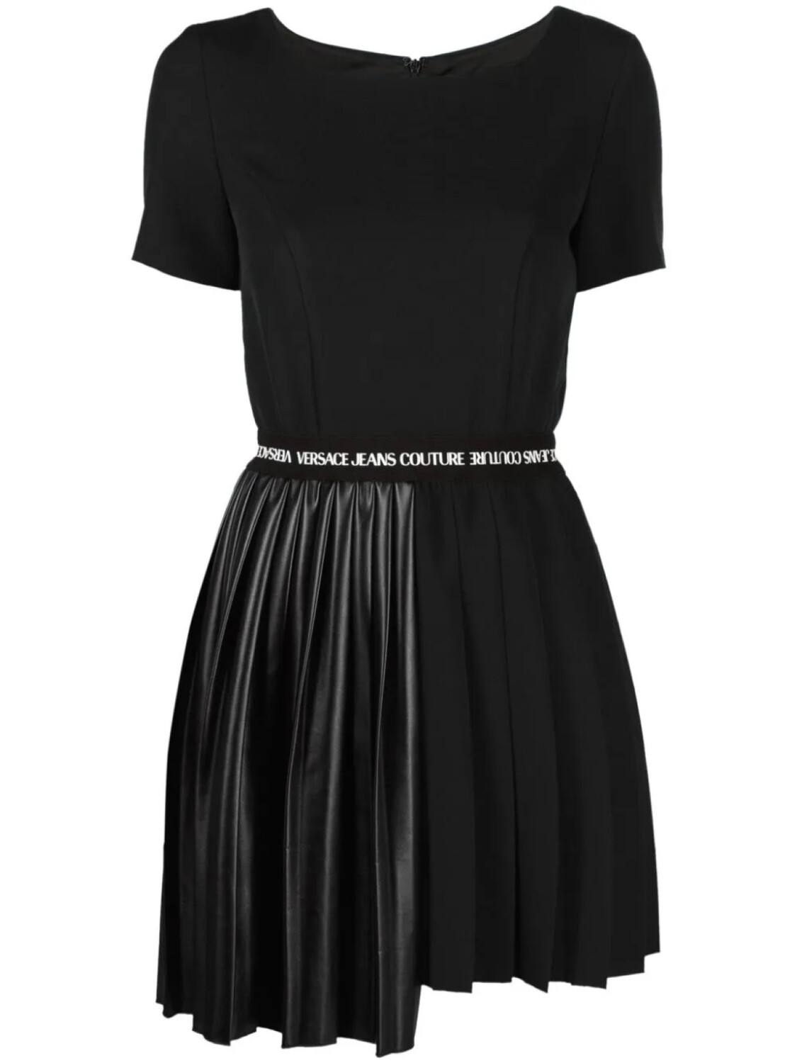 

Versace Jeans Couture платье-футболка асимметричного кроя, черный