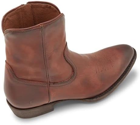 Мужские ботинки Frye Austin Inside Zip - стильная, прочная кожаная обувь с амортизирующей стелькой для комфорта и боковой застежкой-молнией, ковбойский стиль, Cognac - Renice Leather — фото 4