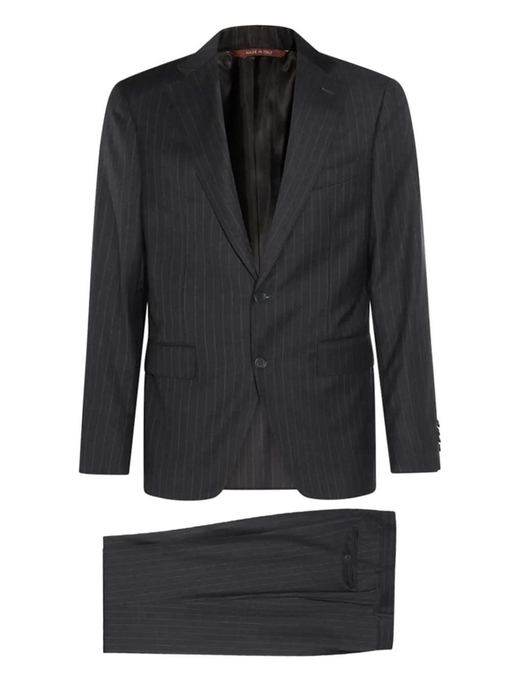 

Полосатый костюм из шерсти Canali, синий