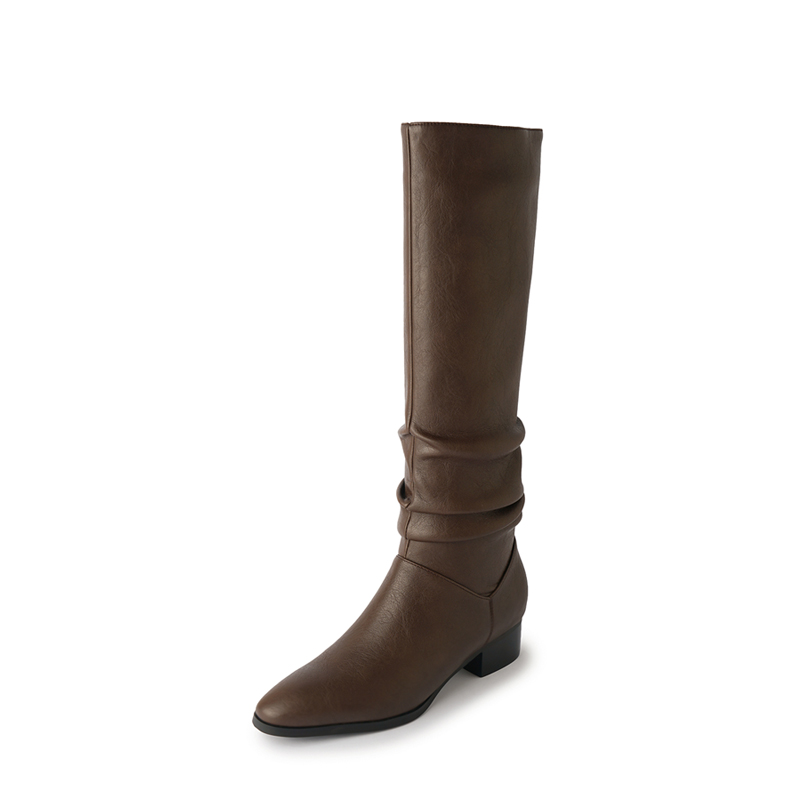 Yeezyy Reezy Женские коричневые полусапожки на каблуке 3,5 см, цвет Brown