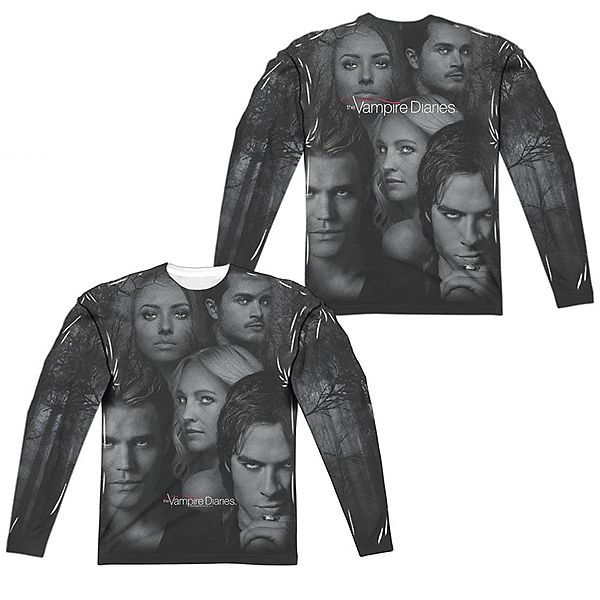 

Футболка с длинным рукавом vampire diaries in the woods adult poly crew Licensed Character