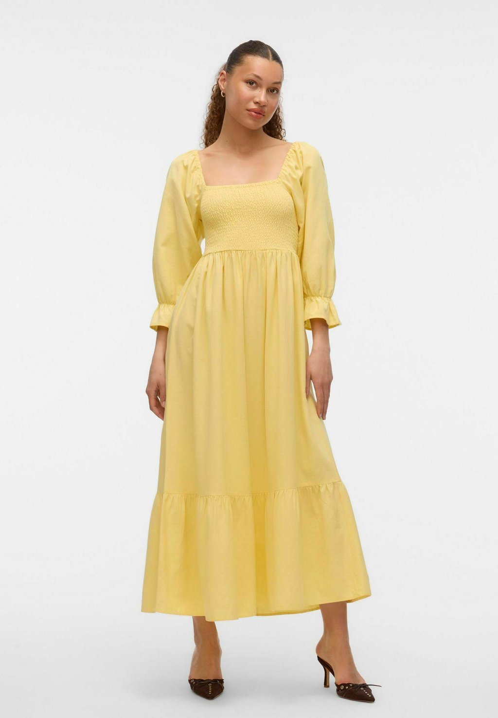 

Платье макси VMMARIELL LANGES Vero Moda, светло-желтый