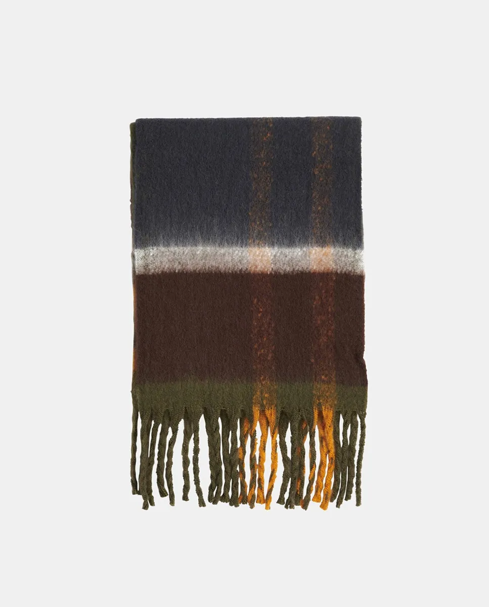 

Шарф в клетку с бахромой Barbour, мультиколор