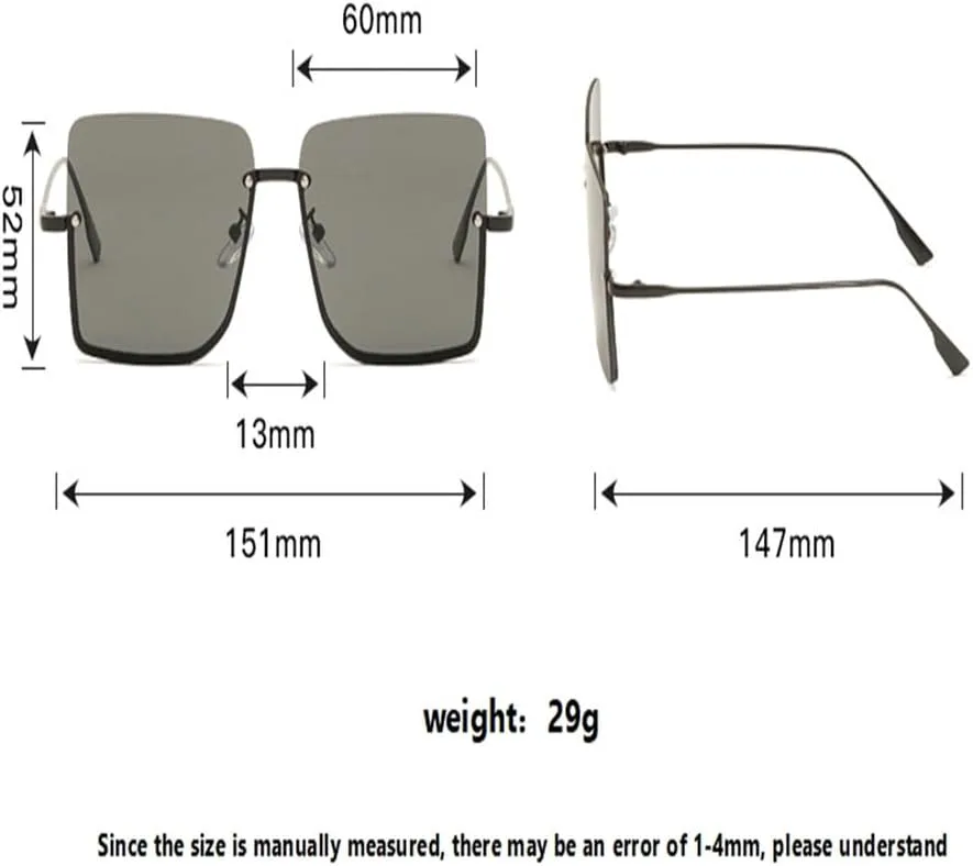 

Женские солнцезащитные очки в полуободковой оправе большого размера, модные солнцезащитные очки с защитой от УФ-излучения UV400 в винтажном стиле KTUCN, Gray-pink