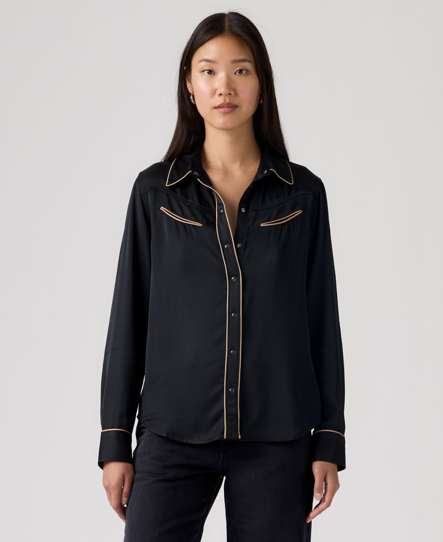 

Женская рубашка с длинными рукавами премиум-класса Bradie Archival Levi's, Black