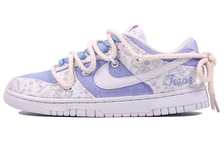 

Кроссовки Nike Dunk Skateboard Shoes Women's Low-Top White Purple