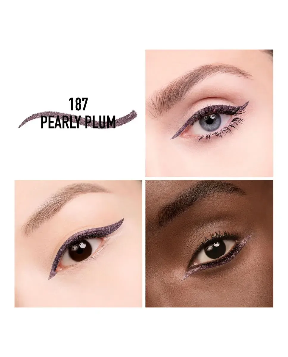 Водостойкий карандаш для глаз show Stylo Eyeliner - ограниченная серия Подводка стойкая 24 часа - насыщенный цвет Dior, 187 Pearly Plum — фото 3