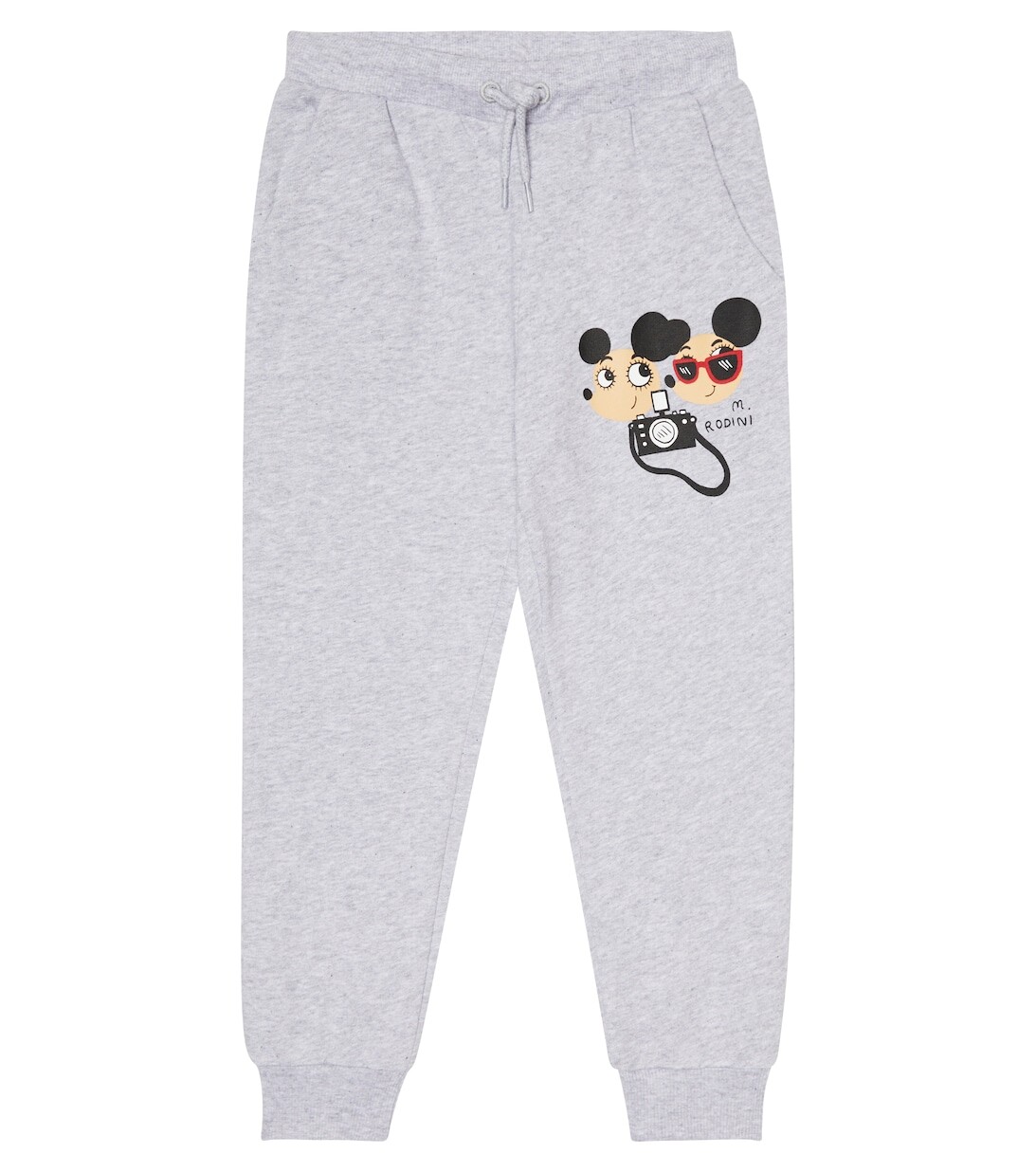 

Спортивные брюки Ritzratz из хлопкового джерси Mini Rodini, серый