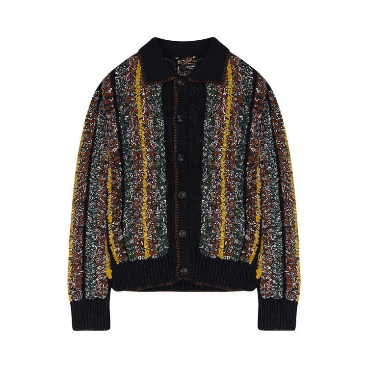 

Рубашка Amiri Braided Bandana Button-Up Shirt, Black