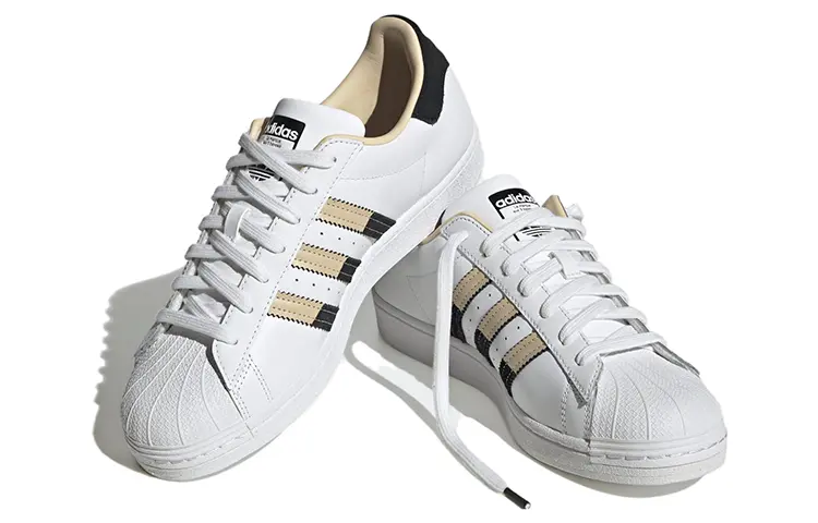 Кроссовки Adidas Originals Superstar Cloud White Sand Strata Core Black — фото 3