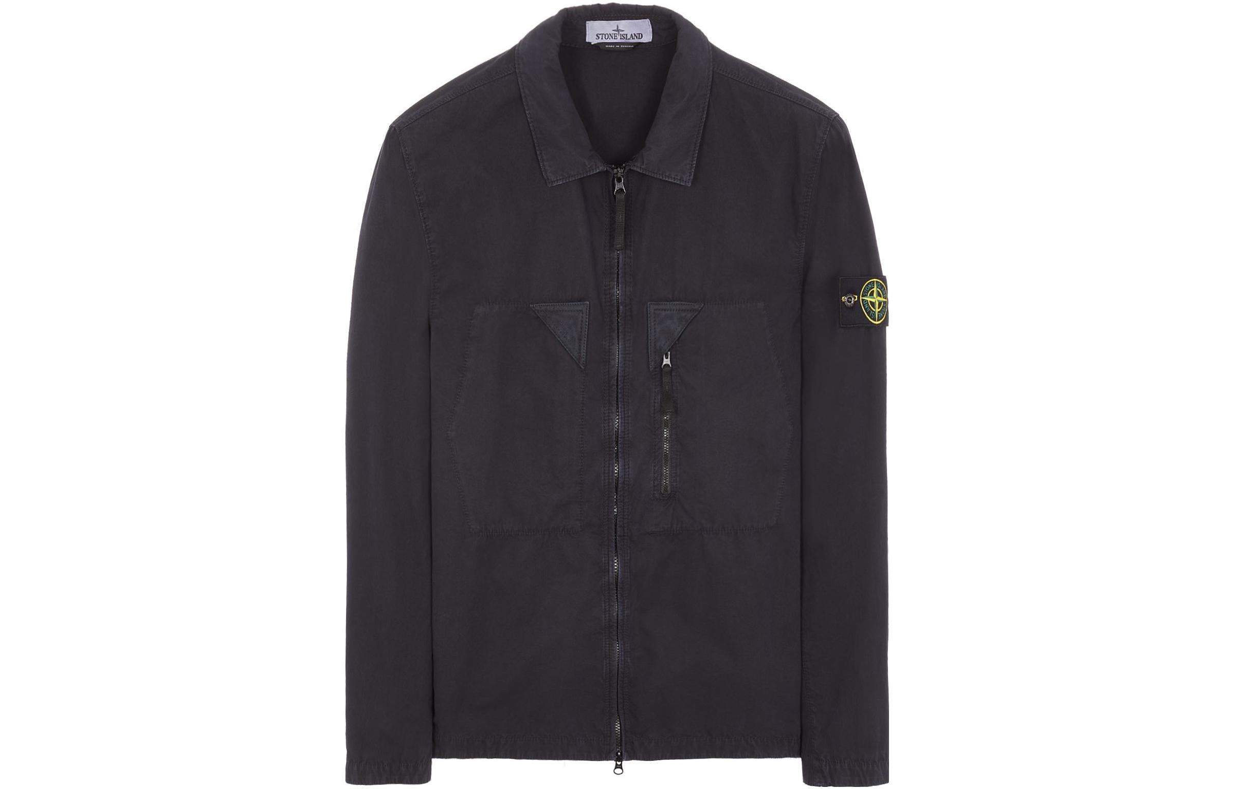 Весна-Лето 2023 Нейлоновая куртка Meta Унисекс Черный Синий STONE ISLAND — фото 2