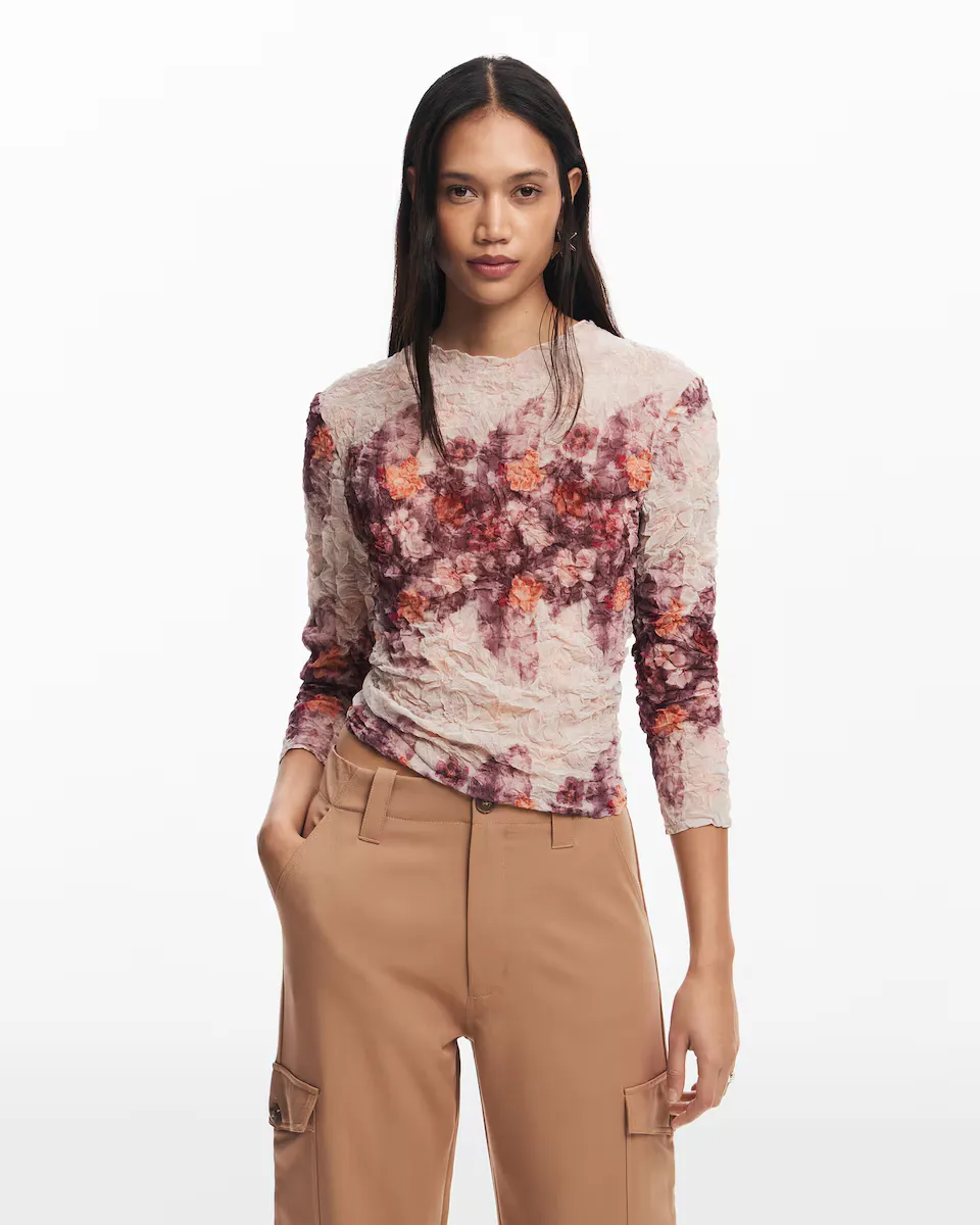 

Женская блузка с цветочным узором Desigual, мультиколор