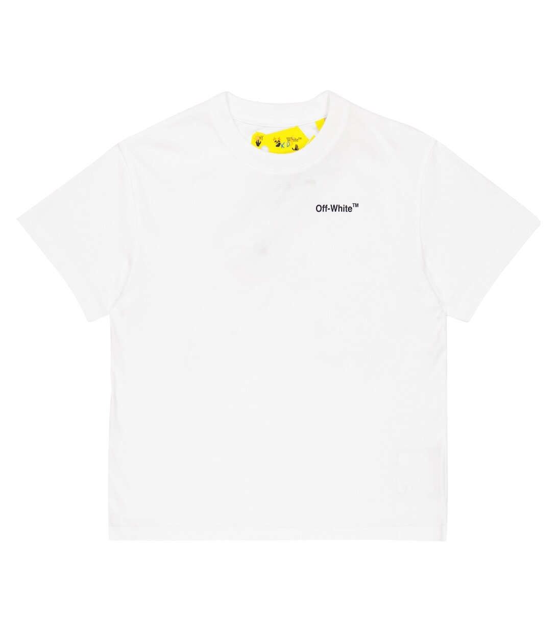 

Хлопковая футболка с логотипом Off-White, белый