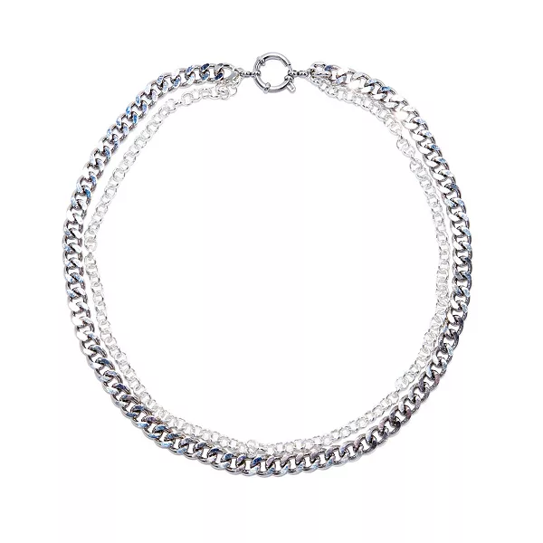 

Латунь с платиновым покрытием - ожерелье Niki 17 дюймов для женщин Joey Baby, silver