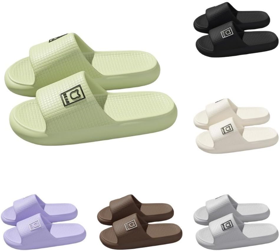 

Женские тапочки ALBIVA с милым медвежонком, летние, мягкая подошва, нескользящие сандалии для дома и улицы, кавайные подарки для женщин и мужчин, зеленый