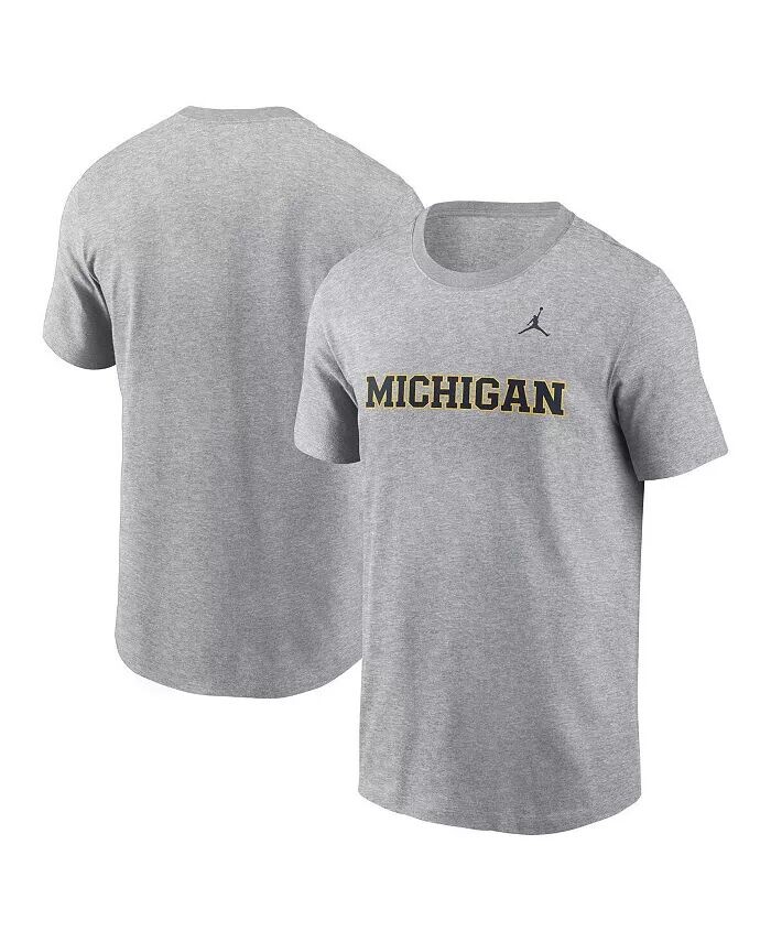 

Мужская футболка Michigan Wolverines Primetime Evergreen с надписью Jordan, белый