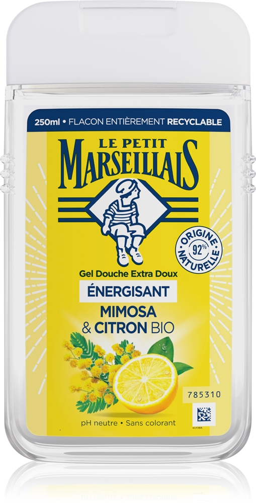 

Шелковистый гель для душа с мимозой и органическим лимоном Le Petit Marseillais, 250 мл