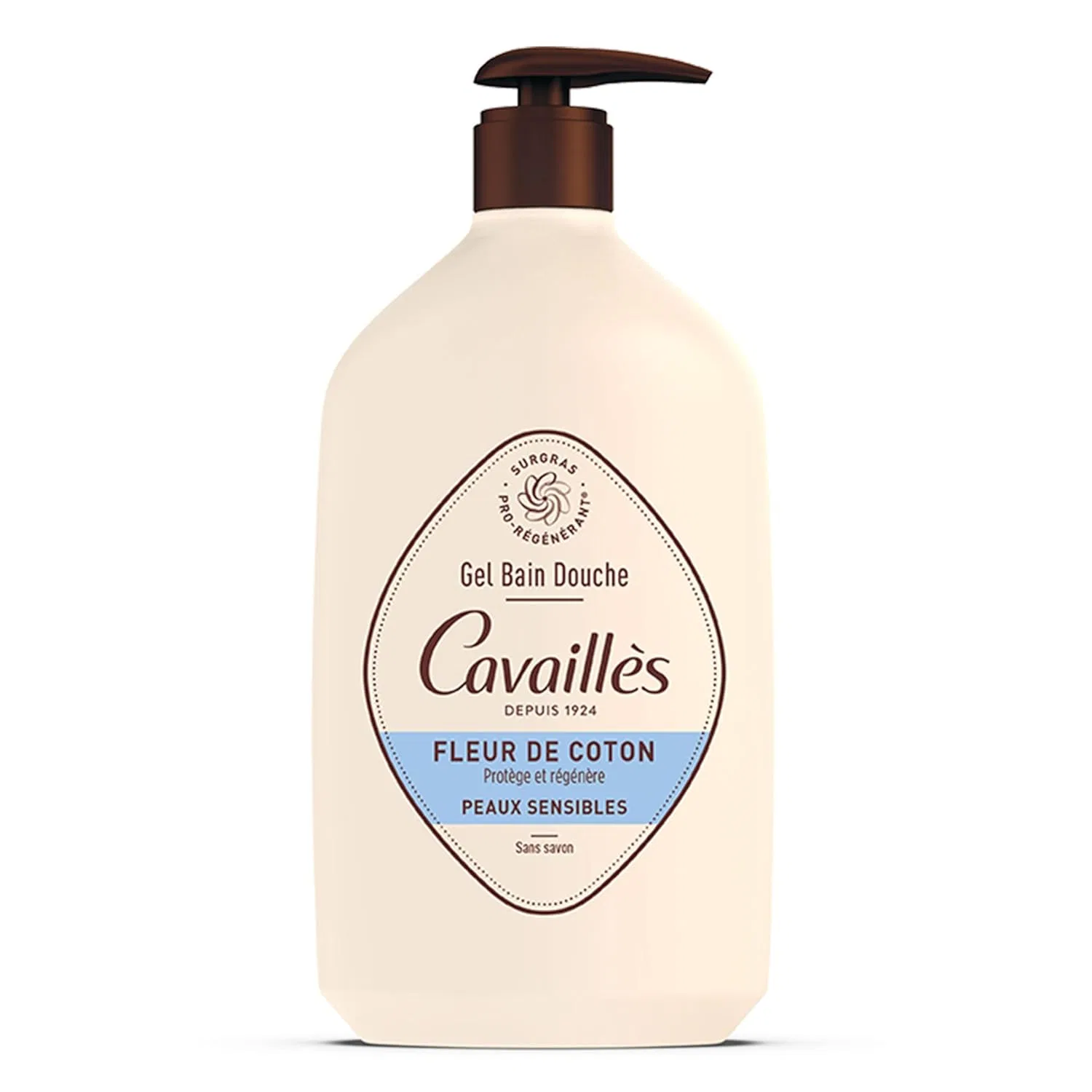 Гель для душа Rogé Cavaillès для чувствительной кожи Cotton 1 л Cavaillès