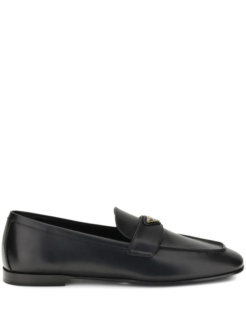 Кожаные лоферы Prada, черный