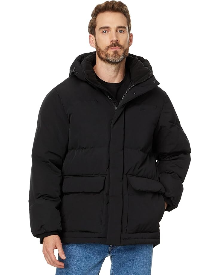 

Парка Levi's Arctic Cloth Midlength Hooded Parka, черный