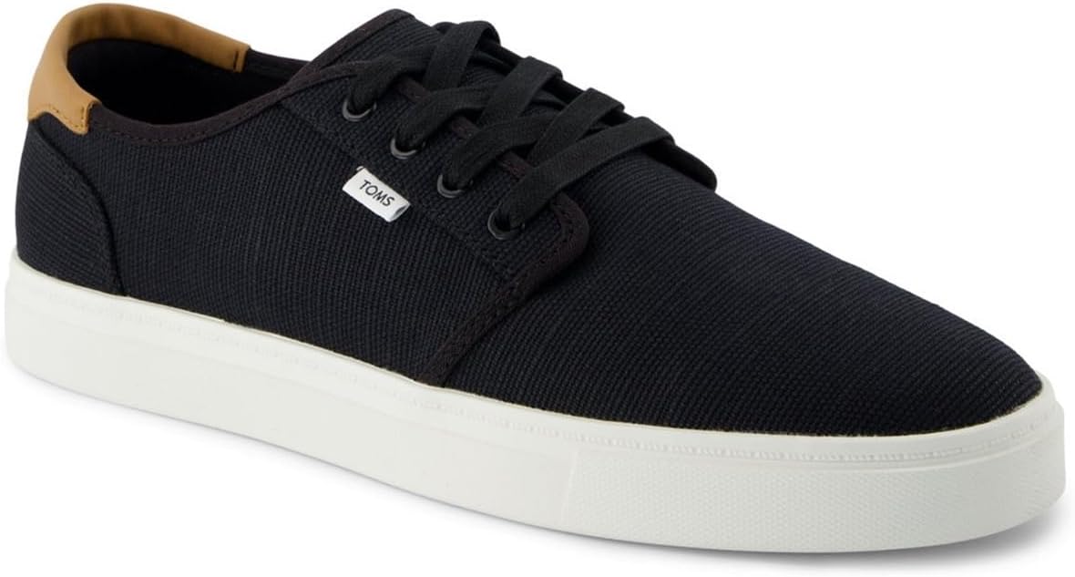 Мужские кеды TOMS Carlo 2.0 на шнуровке - черные — фото 4
