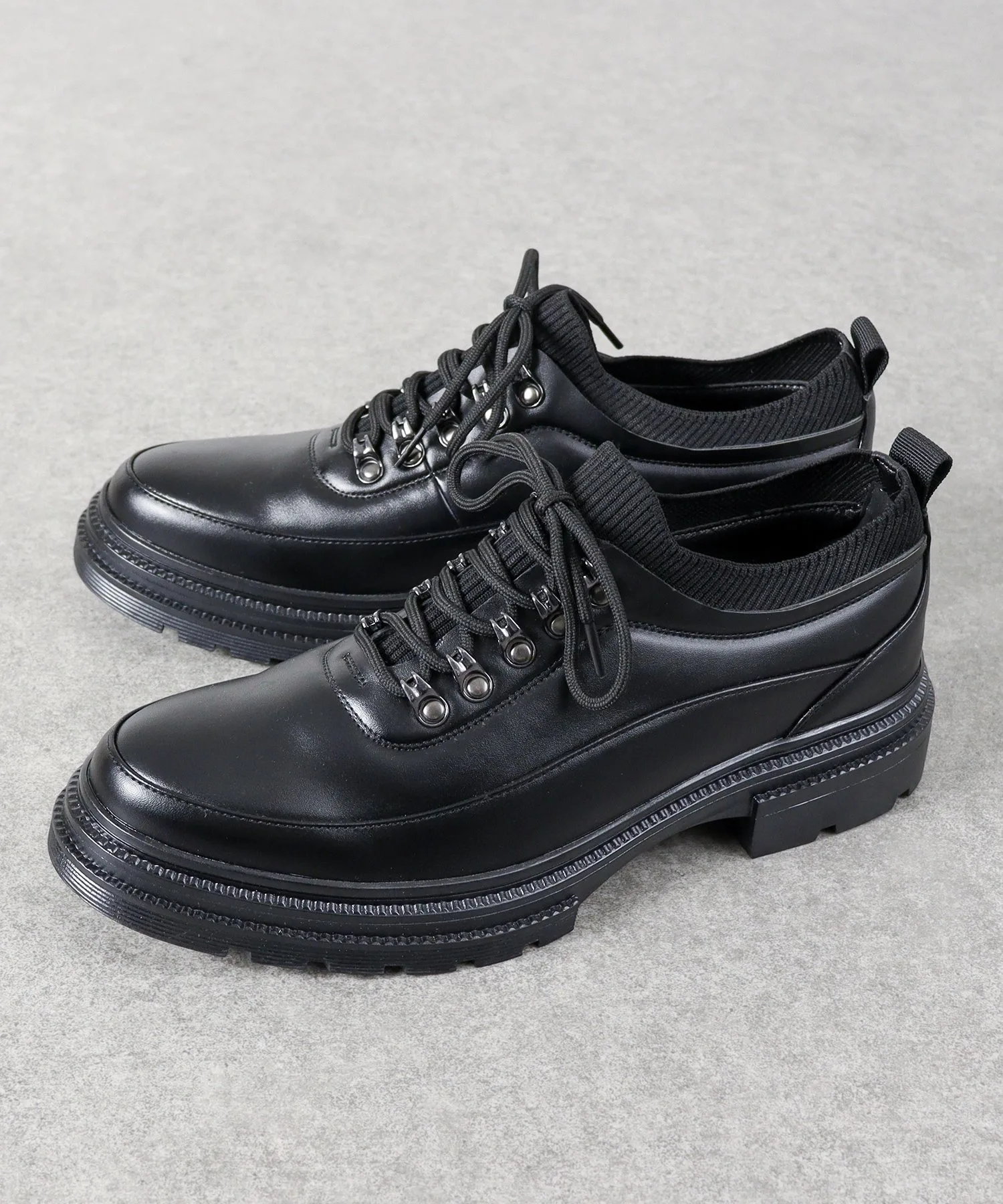 Мужские кроссовки с массивной подошвой Dedes Mountain Chunky Sole черные — фото 2