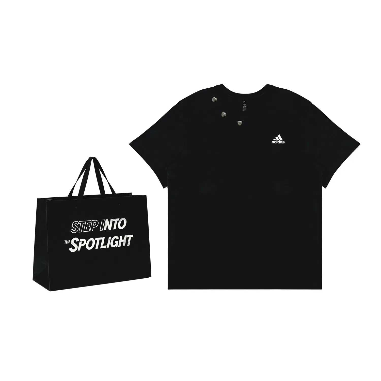 Футболка с принтом Adidas MUST HAVES черная