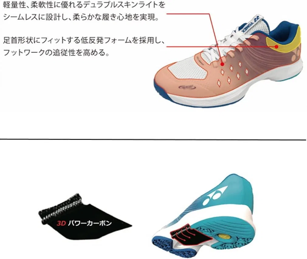 Кроссовки для тенниса Yonex Power Cushion Airlus Dash, цвет 053 Red — фото 3