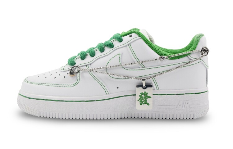 

Кроссовки Nike Air Force 1 Skateboard Shoes Women's Low-Top White Green, зеленый