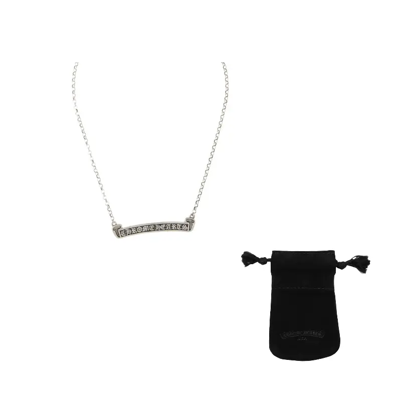 

Цепочка с изображением свитка и этикетки на цепочке Chrome Hearts, серебро