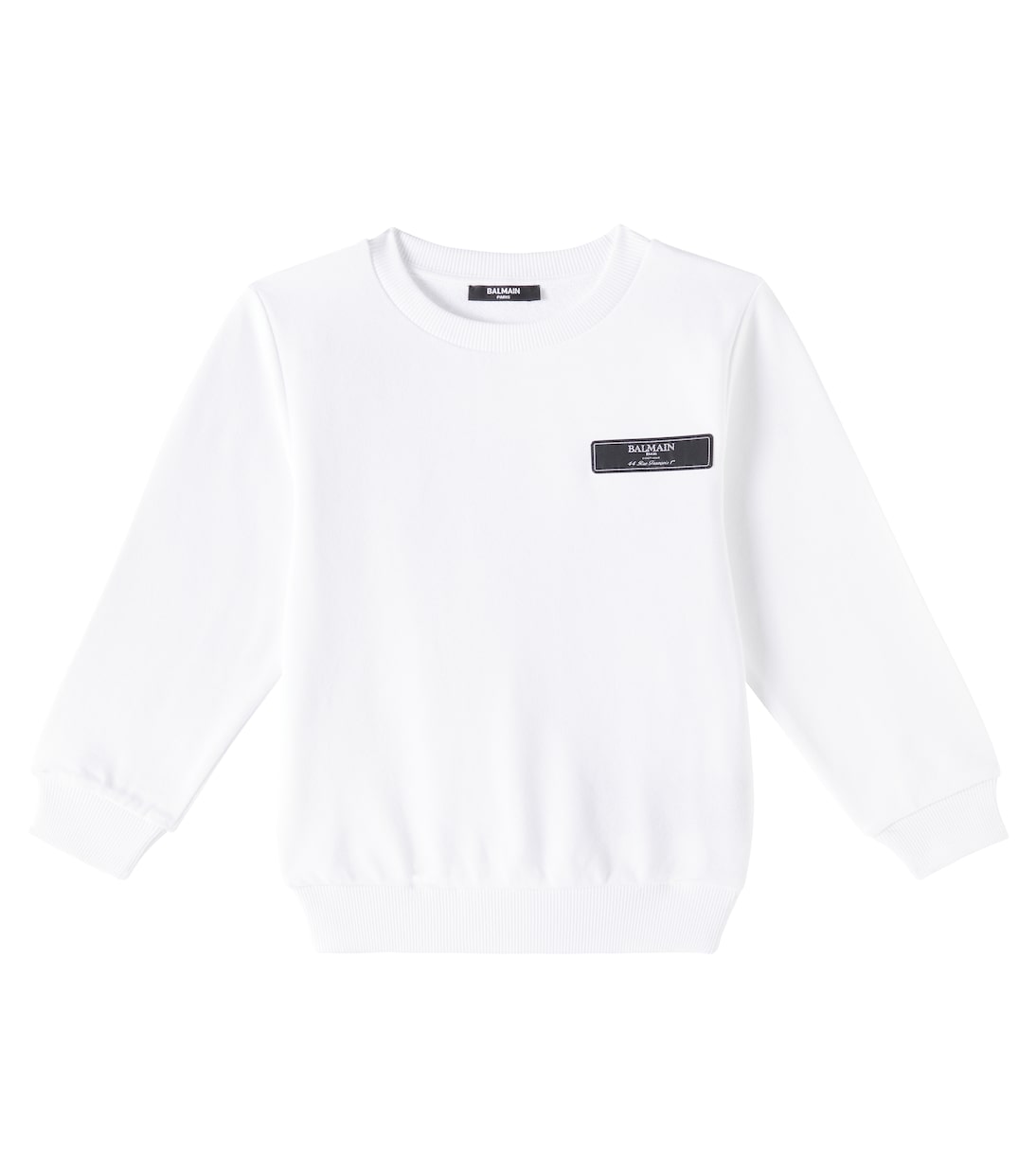 

Хлопковая толстовка Balmain Kids, белый