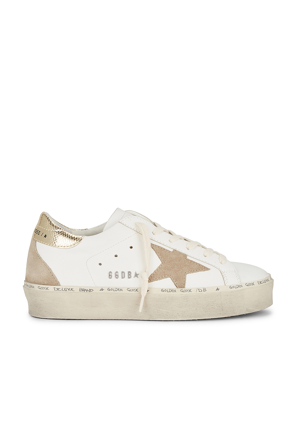 

Кроссовки Golden Goose Hi Star, цвет White, Taupe, & Platinum, Белый, Кроссовки Golden Goose Hi Star, цвет White, Taupe, & Platinum