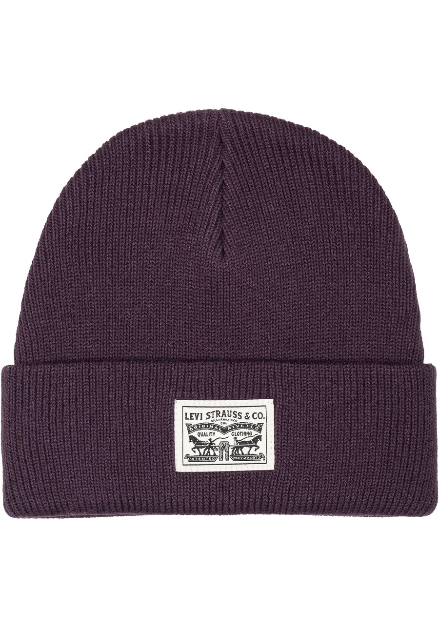 

Шапка LEVIS Beanie, цвет Aubergine