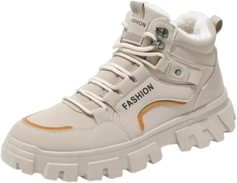 

Модные мужские теплые высокие ботинки. Мягкие и удобные. Противоскользящие и прочные. Для использования на улице, в снежных условиях Fusecottc, хаки