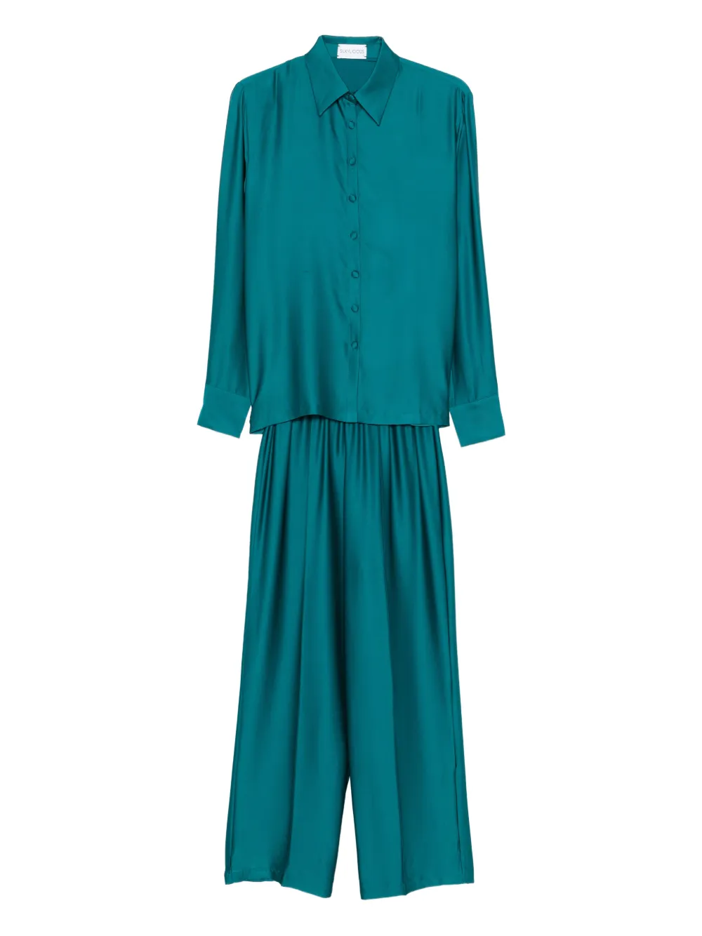 

Комплект Fiora из топа и брюк Silkylicious, зеленый