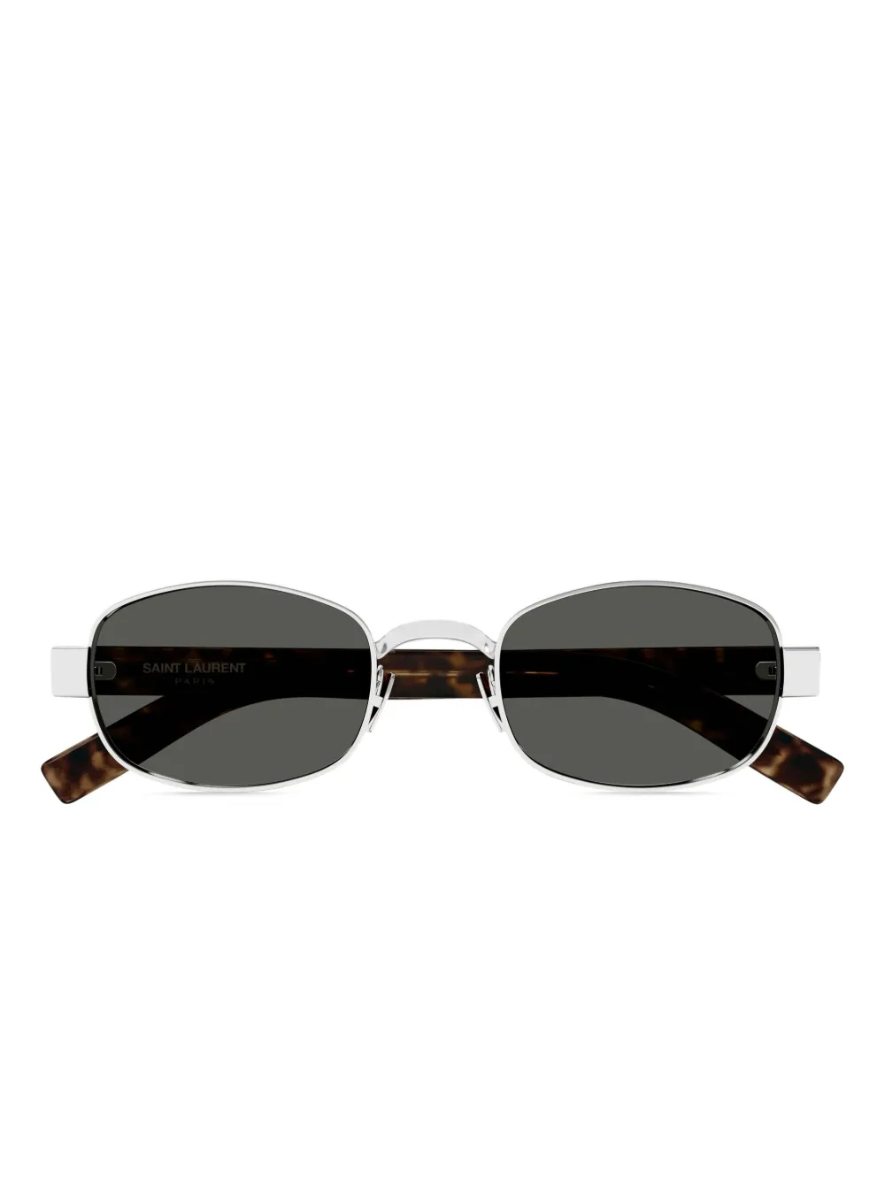 

Солнцезащитные очки в овальной оправе Saint Laurent Eyewear, серый