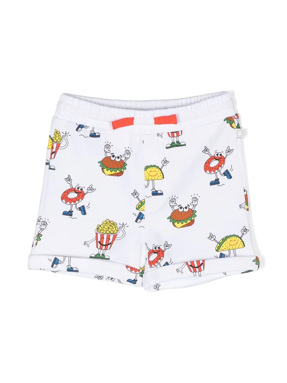 

Спортивные шорты с графичным принтом Stella McCartney Kids, белый